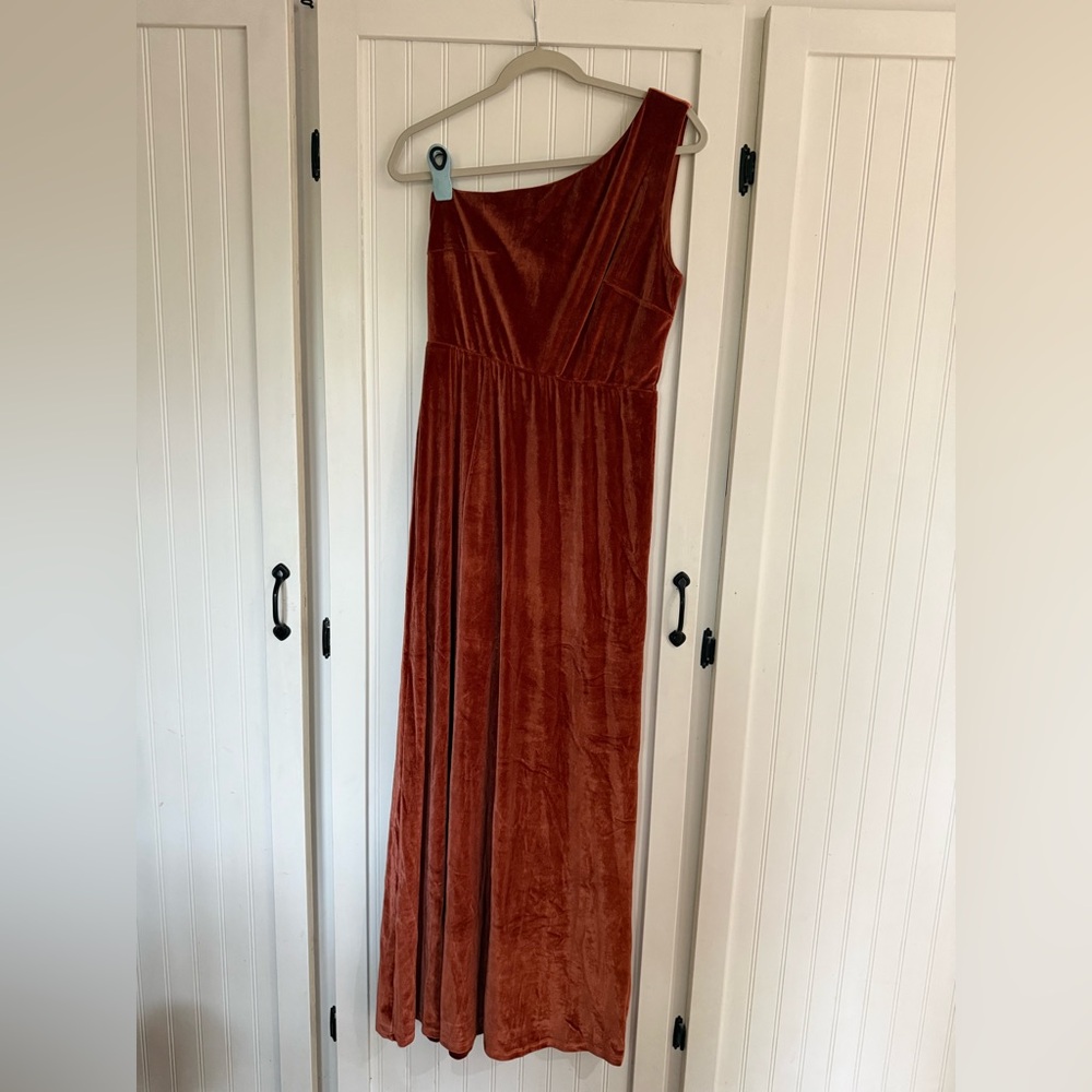 Baltic Born One-Shoulder Rust Dress
